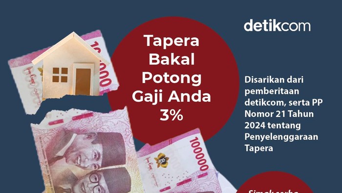 Infografis Tapera (Infografis Fuad Hasim, naskah Danu Damarjati/detikcom)