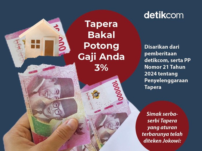 Infografis Tapera (Infografis Fuad Hasim, naskah Danu Damarjati/detikcom)