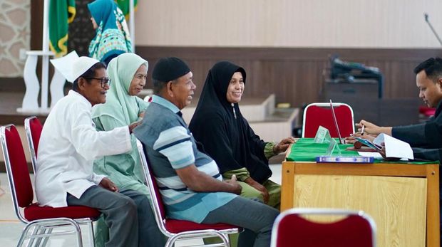 Isbat nikah lansia di Aceh Utara. (Dok. Kemensos)