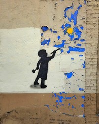 karya seni jalanan by oakoak_street_art
