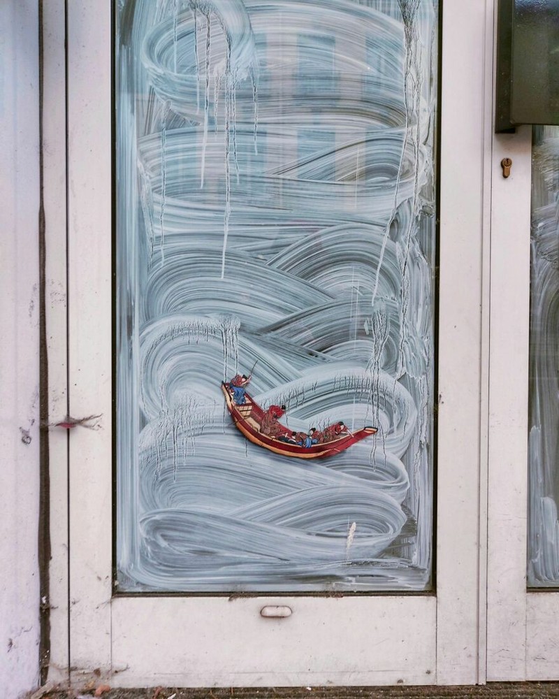 karya seni jalanan by oakoak_street_art