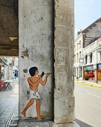 karya seni jalanan by oakoak_street_art