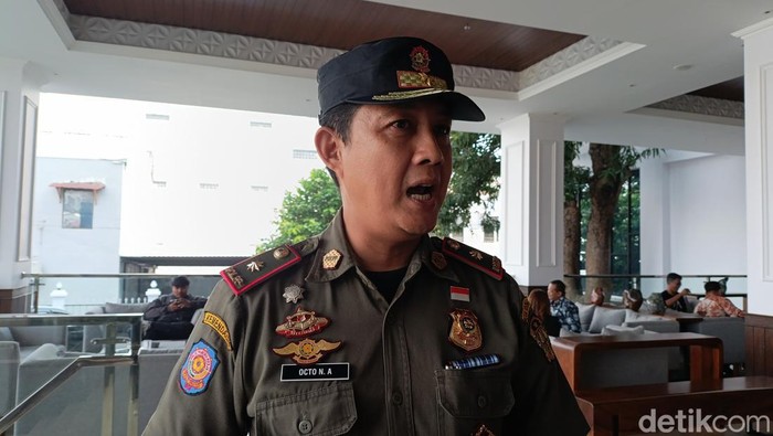 Kasatpol PP Kota Jogja Octo Noor Arafat saat ditemui di kawasan Gedongtengen, Kota Jogja, Selasa (28/5/2024).