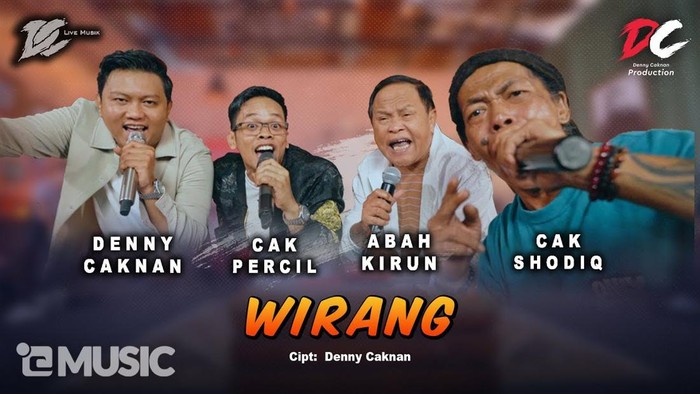 Lirik Lagu Wirang Denny Caknan Dinyanyikan Bersama Cak Precil, Cak Shodiq, dan Abah Kirun