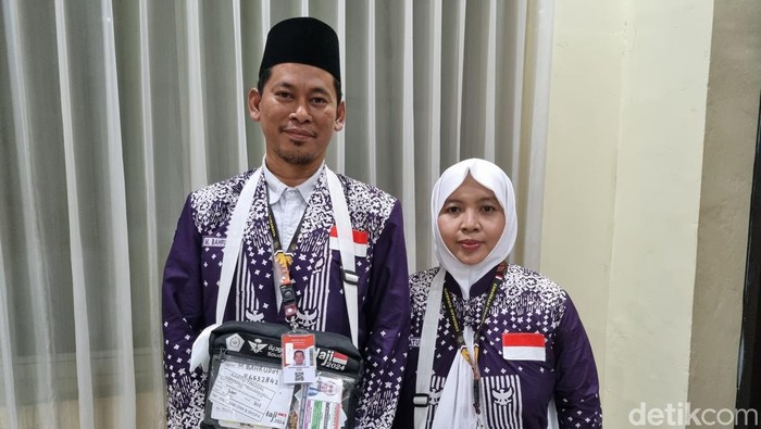 Pasutri guru agama Islam berprestasi asal Jombang, Muhammad Bahrudin Kurniawan dan Izzatul Laila.