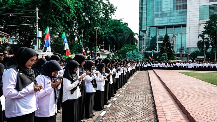 Pelantikan PPPK Pemkot Medan di Halaman Kantor Wali Kota Medan (Dok. Pemkot Medan)