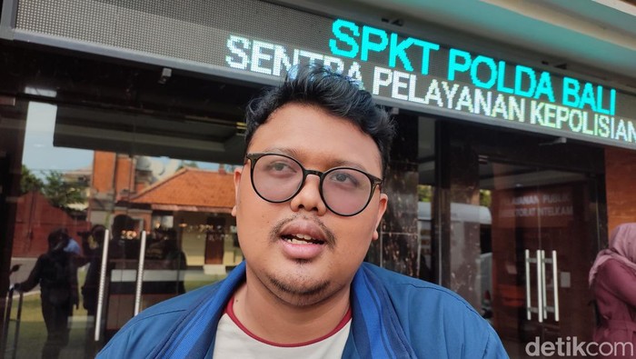 Ignatius Radite salah satu tim kuasa hukum KBH Bali di Polda Bali, Selasa (28/5/2024).