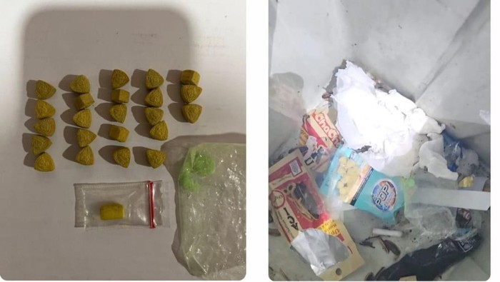 Polisi menemukan puluhan pil ekstasi dan inex saat razia tempat hiburan malam