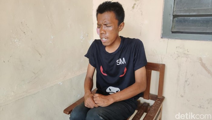 Pria yang diamankan di Rumah Singgah Welas Asih, Kapanewon Wonosari, Kabupaten Gunungkidul, Selasa (28/5/2024).
