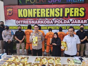 Polisi Gagalkan Peredaran 24 Kg Sabu Jaringan Cina ke Jabar