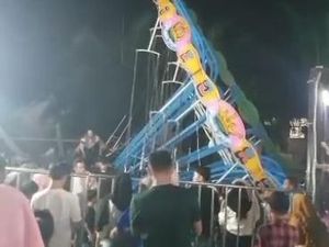 Pasar Malam di Way Kanan Ditutup Sementara Imbas Wahana Ambruk