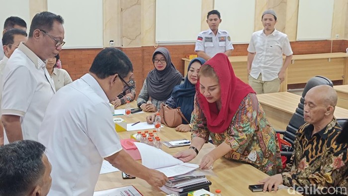Wali Kota Semarang Hevearita Gunaryanti Rahayu menghadiri undangan Gerindra untuk penjajakan di Pilwalkot Semarang, Selasa (28/5/2024).