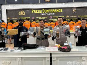 19 Pengedar Narkoba Diringkus di Jambi dalam 20 Hari Operasi