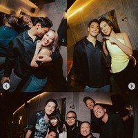 Selain Rossa, para penyanyi tanah air juga tampak hadir memeriahkan perayaan ulang tahun Afgan. Seperti dalam foto terlihat BCL, Lyodra, dan Isyana Sarasvati turut hadir dan berpose bersama Afgan. Foto: Instagram/@afgan__