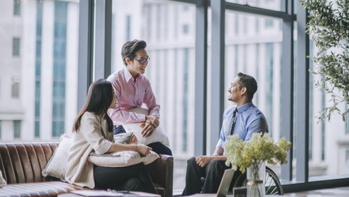 Ilustrasi rekan kerja