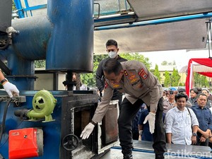 Polda Sulsel Musnahkan 30,9 Kg Sabu-6,8 Kg Ganja Senilai Rp 46,8 Miliar