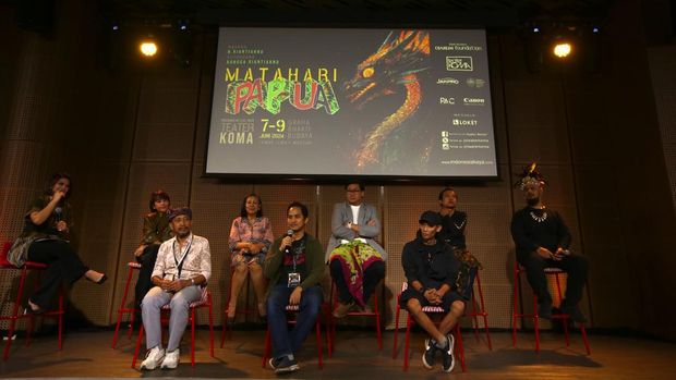 Jumpa Pers Teater Koma di Galeri Indonesia Kaya pada Rabu (29/5/2024).