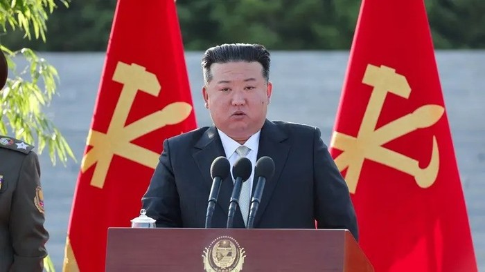 North Korean leader Kim Jong Un visits the Academy of Defence Sciences in Pyongyang, North Korea, in this image released by the Korean Central News Agency May 29, 2024. (Reuters)