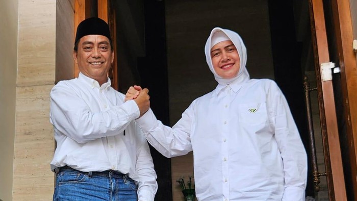 Mantan ASN Pemkot Makassar Abdul Rahman Bando (ARB) menemui Ketua Tim Penggerak PKK Kota Makassar, Indira Jusuf Ismail.