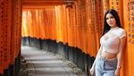Gaya Maria Vania Liburan ke Jepang, Pertama Kali Lakukan Ini