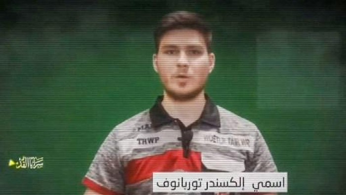 An image grab from a video released by the Palestinian militant group Islamic Jihad on May 28, 2024, shows an Israeli hostage held in Gaza, identified by Israeli media as 28-year-old Russian-Israeli hostage Sasha Trupanov, speaking to the camera. Trupanov was captured on October 7 from kibbutz Nir Oz along with his mother, grandmother and girlfriend. (Photo by Islamic Jihad Media Office / AFP) / RESTRICTED TO EDITORIAL USE - MANDATORY CREDIT 