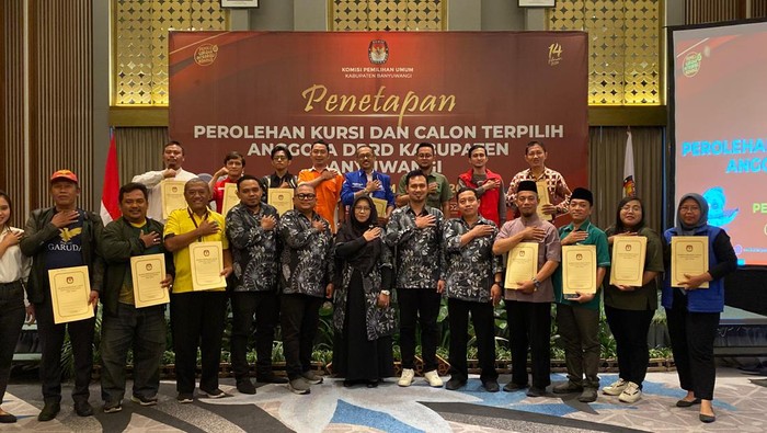 Penetapan daftar caleg terpilih oleh KPU Banyuwangi
