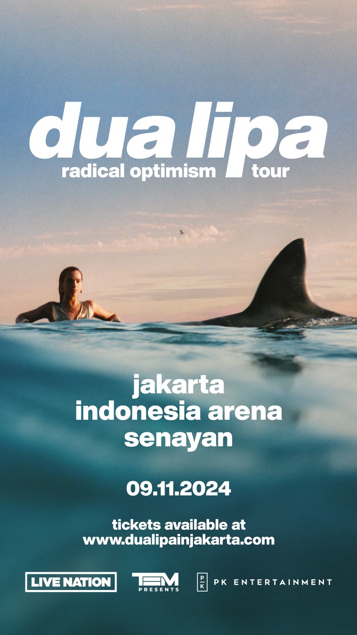Poster Konser Dua Lipa di Jakarta