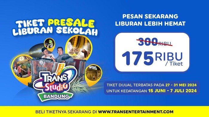 Promo Libur Sekolah Trans Studio Bandung