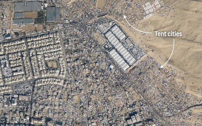 Rekaman satelit Rafah