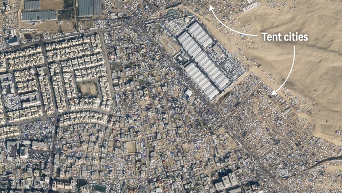 Rekaman satelit Rafah