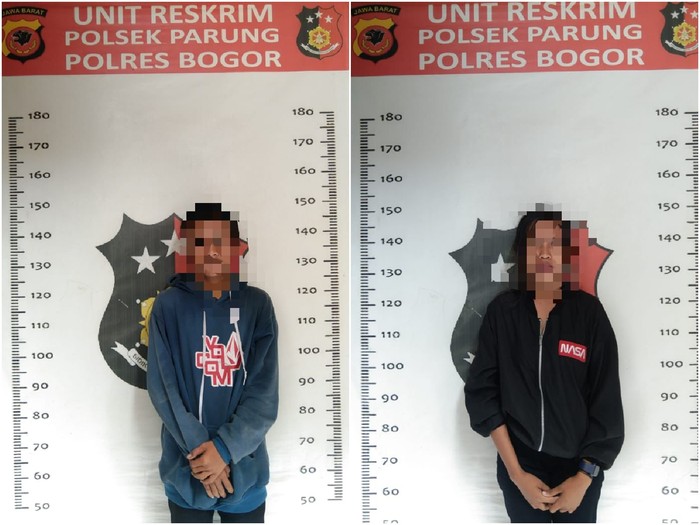 Remaja pasutri ditangkap polisi usai dipergoki warga mencuri uang dari kotak amal di masjid di Parung, Bogor. Penangkapan pelaku sempat viral di media sosial. (dok Ist)