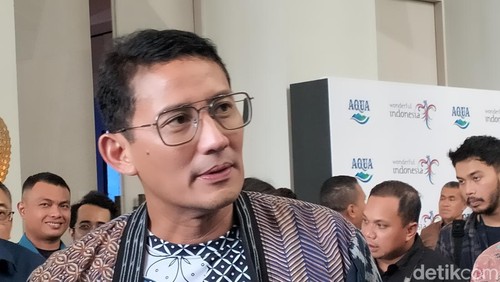 Menparekraf Sandiaga Salahuddin Uno di Labuan Bajo, Rabu (29/5/2024). (Ambrosius Ardin)