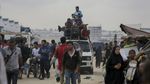 Warga Palestina Berbondong Melarikan Diri dari Rafah