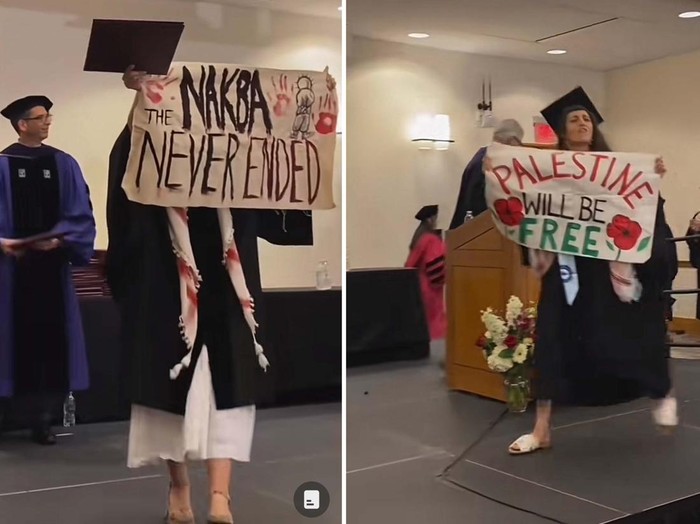 Aksi viral para wisudawan Universitas Harvard, serukan bela Palestina