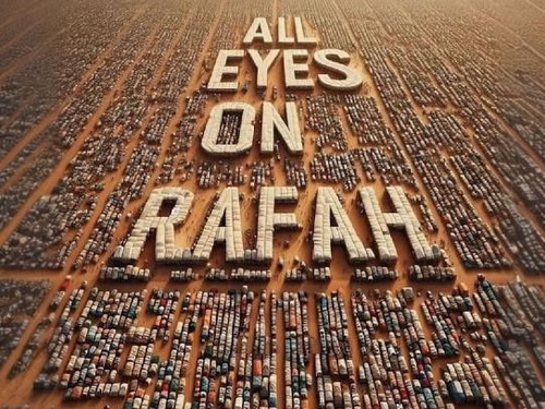 Artis Posting All Eyes On Rafah