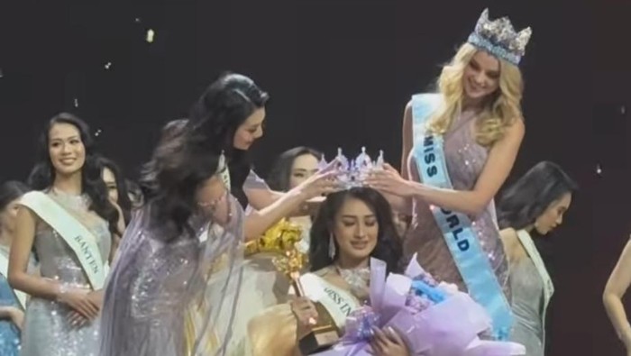 Finalis asal Sumut Monica Kezia Sembiring saat menjuarai ajang Miss Indonesia 2024. (Instagram Miss Indonesia)