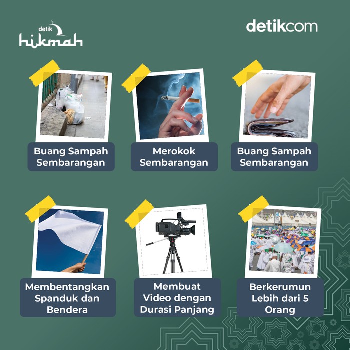 Hal yang tidak boleh dilakukan jemaah haji Hal yang tidak boleh dilakukan jemaah haji di Tanah Suci