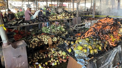 Giliran Pasar Sayur Mayur Palestina Dibombardir Israel