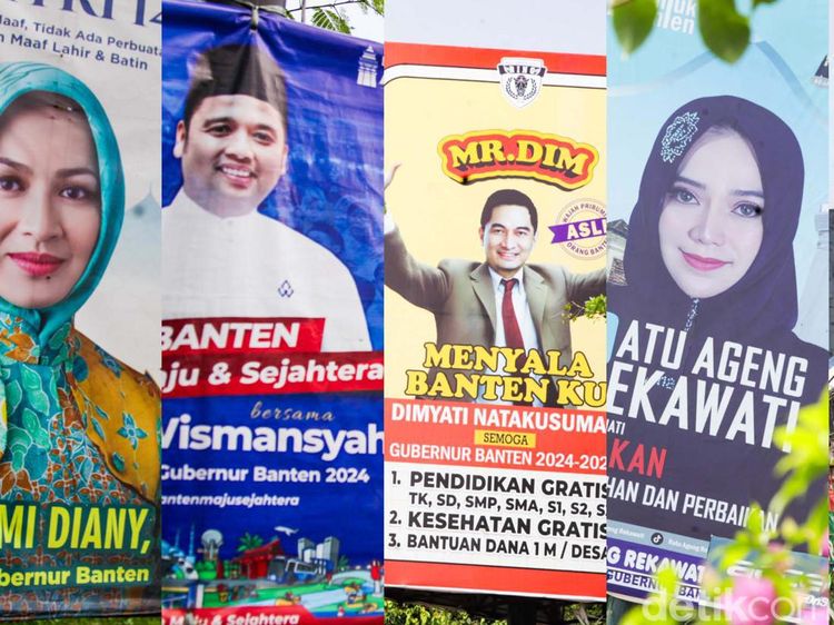 Kampanye Belum Mulai, Baliho Bakal Cagub Banten Menjamur
