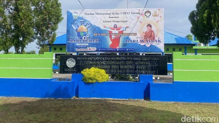 Kantor Badan Meteorologi, Klimatologi, dan Geofisika (BMKG) Sorong.