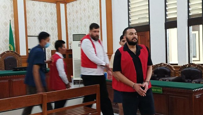 Sidang 4 WNA geng Meksiko di PN Denpasar.