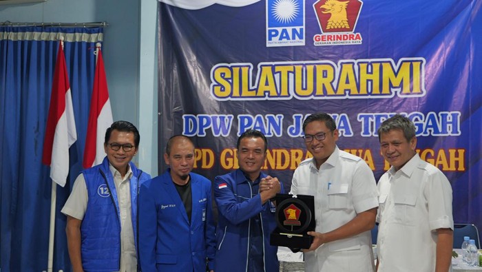 Silaturahmi PAN Jateng dan Gerindra Jateng di Kantor DPW PAN di Kedungmundu, Semarang, Jawa Tengah (dok. Ist)
