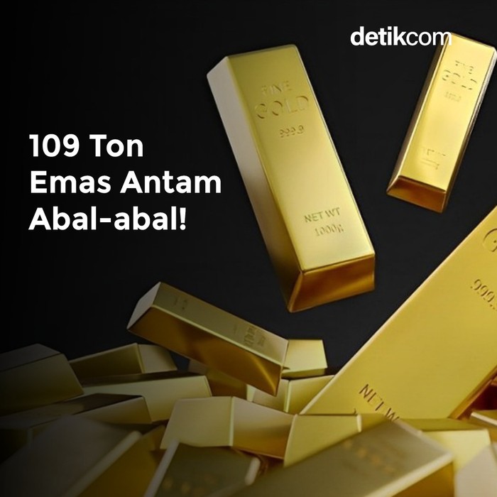 109 Ton Emas Antam Abal-abal! (Tim Infografis detikcom)