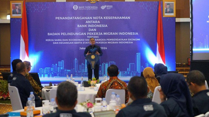 BI-BP2MI Bersinergi untuk Literasi Keuangan Pekerja Migran Indonesia Badan Pelindungan Pekerja Migran Indonesia (BP2MI) bersinergi dengan Bank Indonesia (BI). Kerja sama ini dalam rangka pemberdayaan ekonomi Pekerja Migran Indonesia.