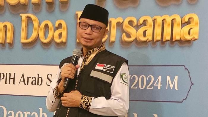 Direktur Layanan Haji Luar Negeri Subhan Cholid saat berada di Makkah, Kamis (30/5/2024).