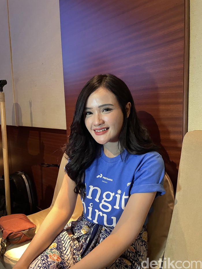 Fanny Soegi Fanny Soegi ditemui di kawasan Senayan, Jakarta Pusat, saat perilisan single kolaborasi dengan Padi Reborn berjudul Langit Biru pada Jumat (31/5/2024).