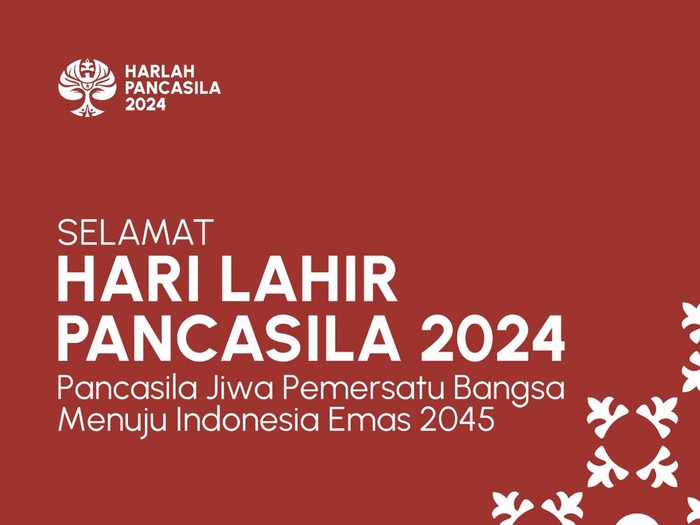 Ide ucapan Hari Lahir Pancasila 1 Juni 2024.