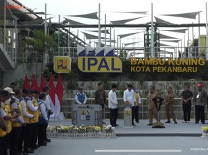 Jokowi Resmikan Pengelolaan Air Limbah di Pekanbaru yang Telan Biaya Rp 902 M