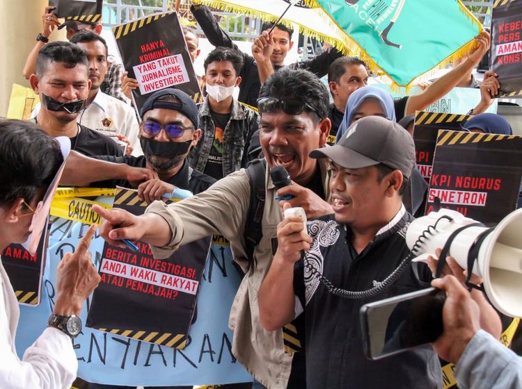 Jurnalis Aceh Gelar Aksi Tolak Revisi UU Penyiaran