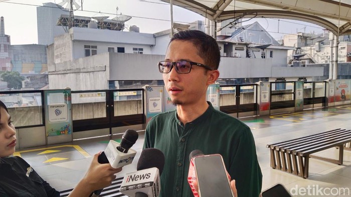 Kepala Divisi Corporate Secretary MRT Ahmad Pratomo (Rifka/detikcom)
